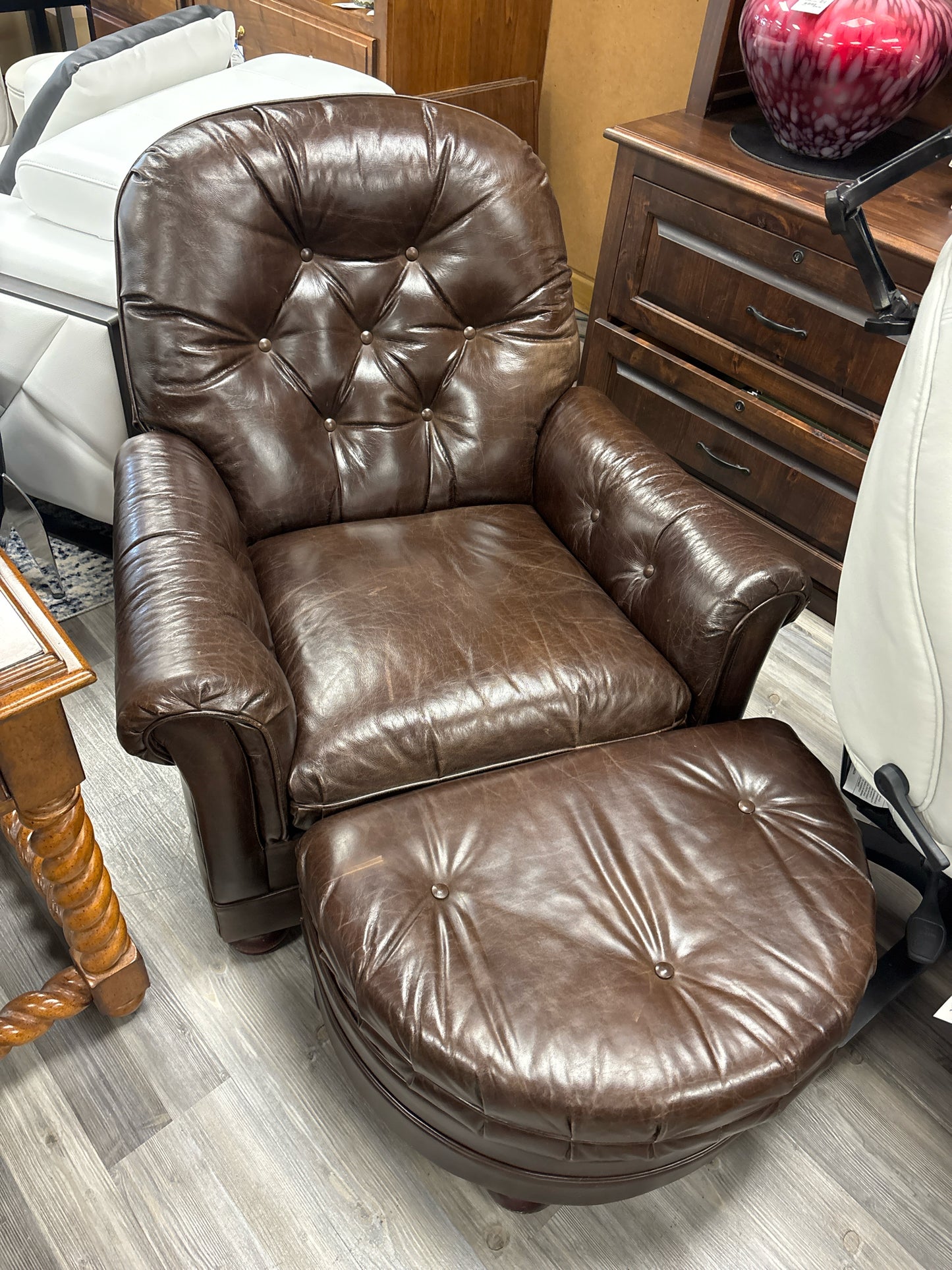 CHAIR & OTTOMAN