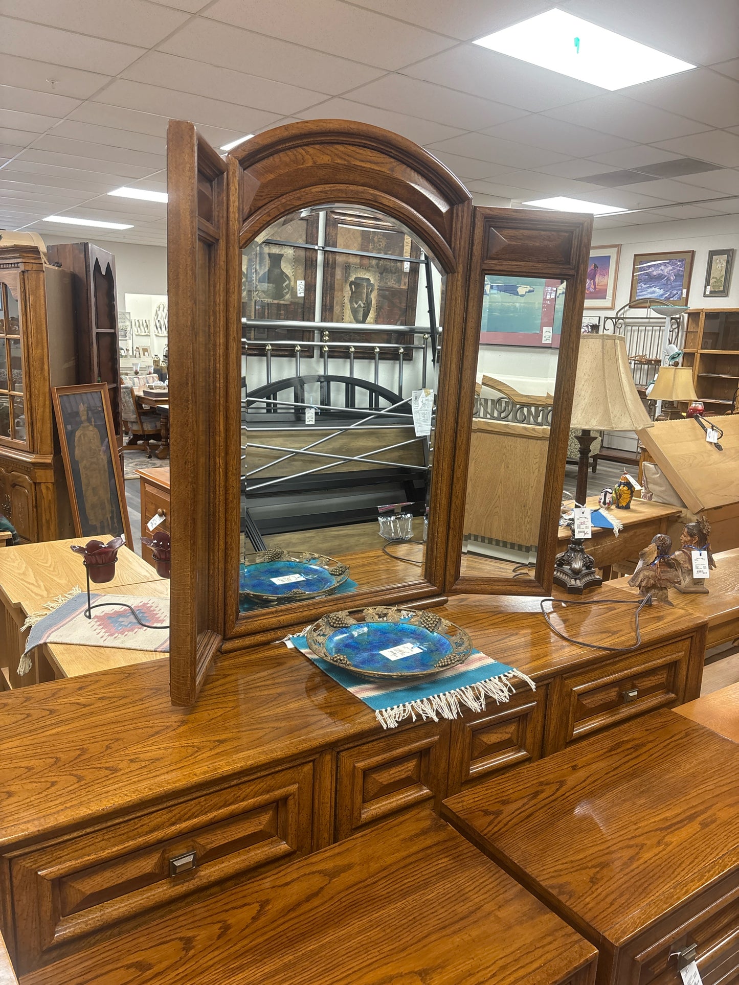 DRESSER WITH MIRROR