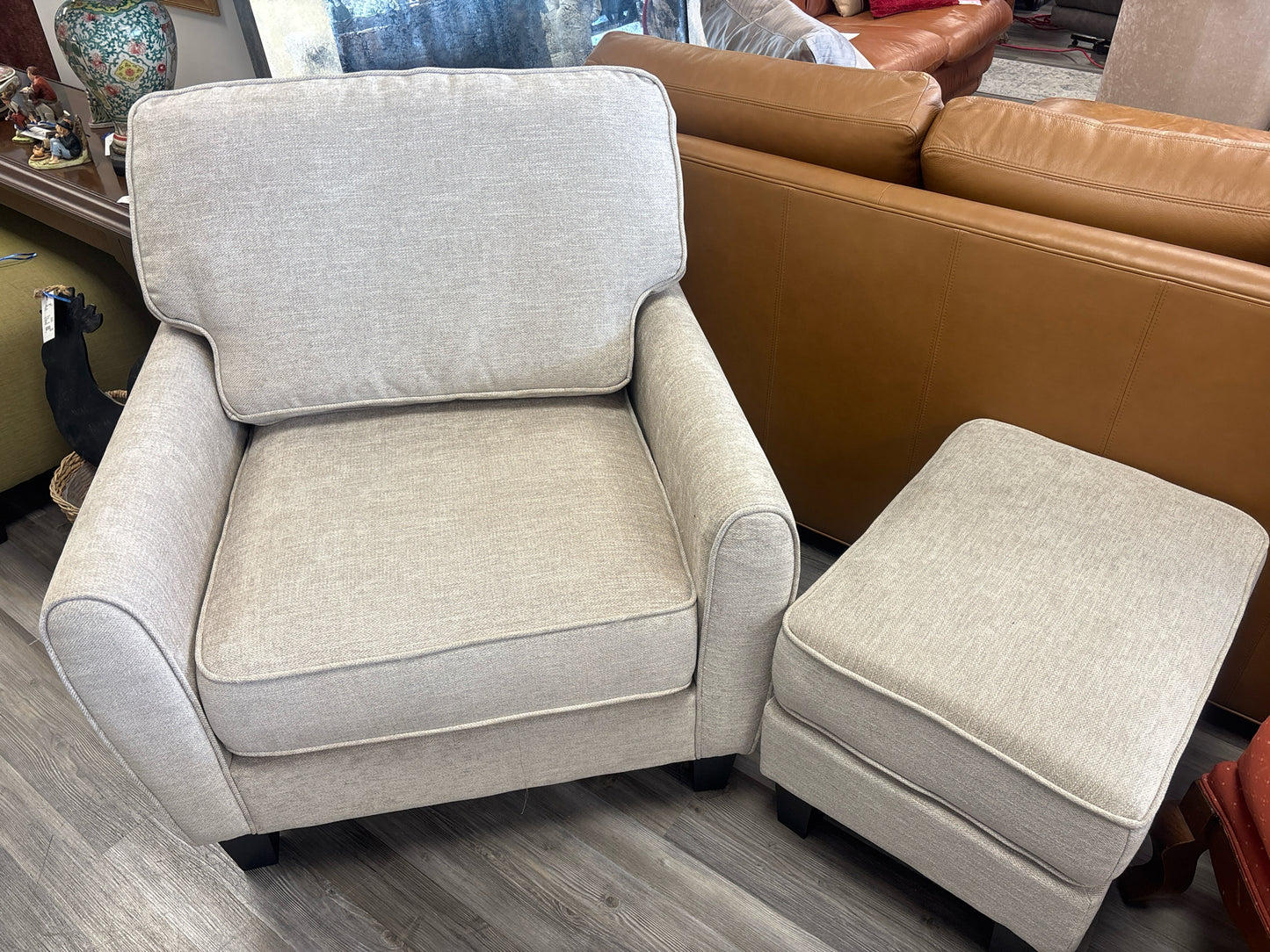 CHAIR & OTTOMAN