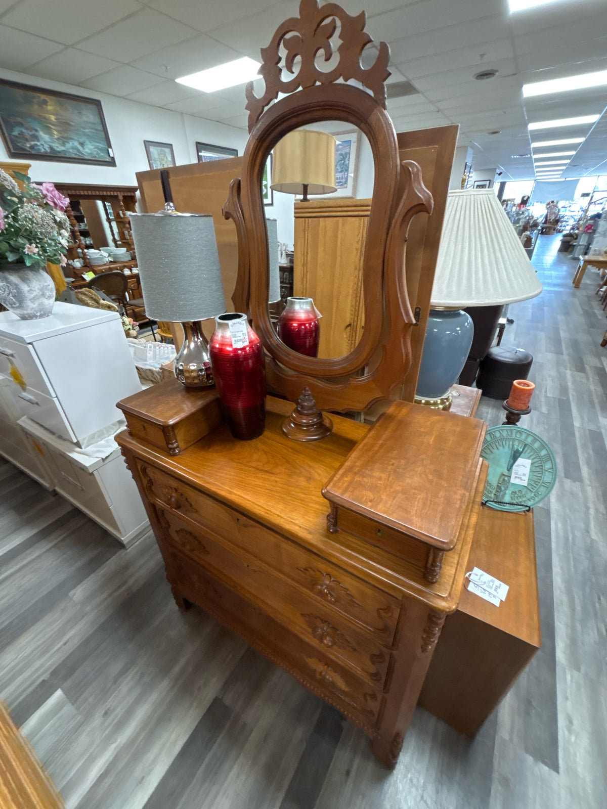 DRESSER WITH MIRROR