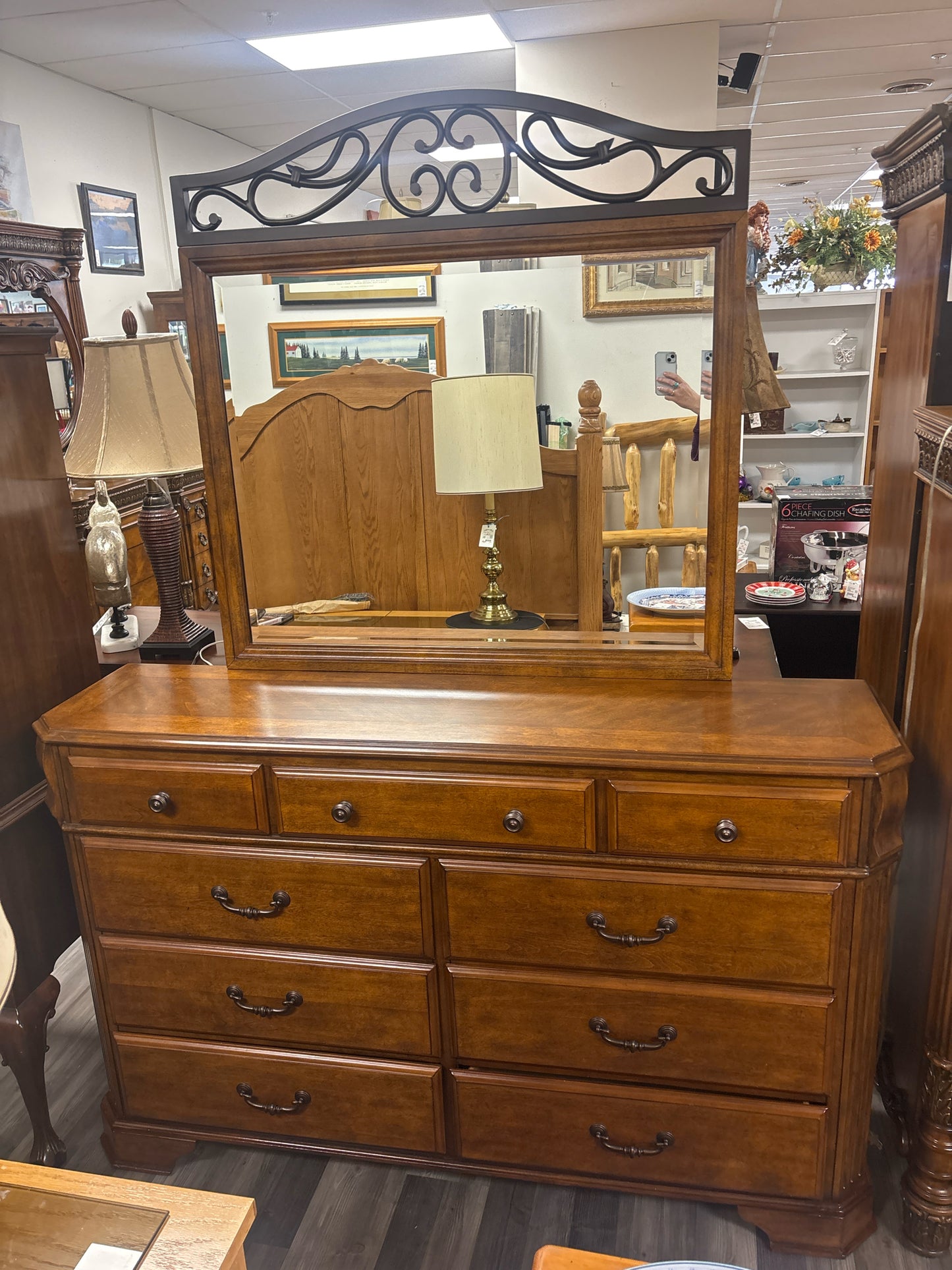 DRESSER WITH MIRROR
