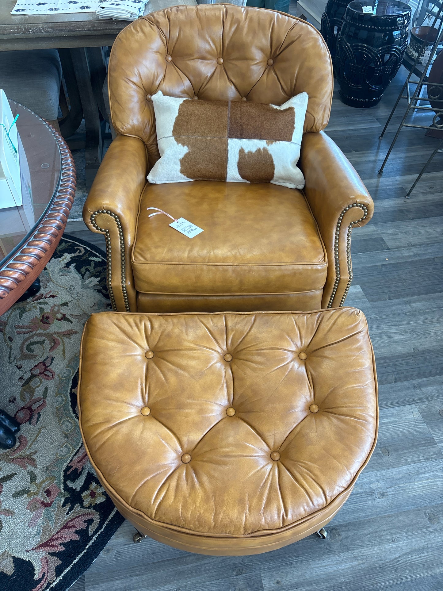 CHAIR & OTTOMAN