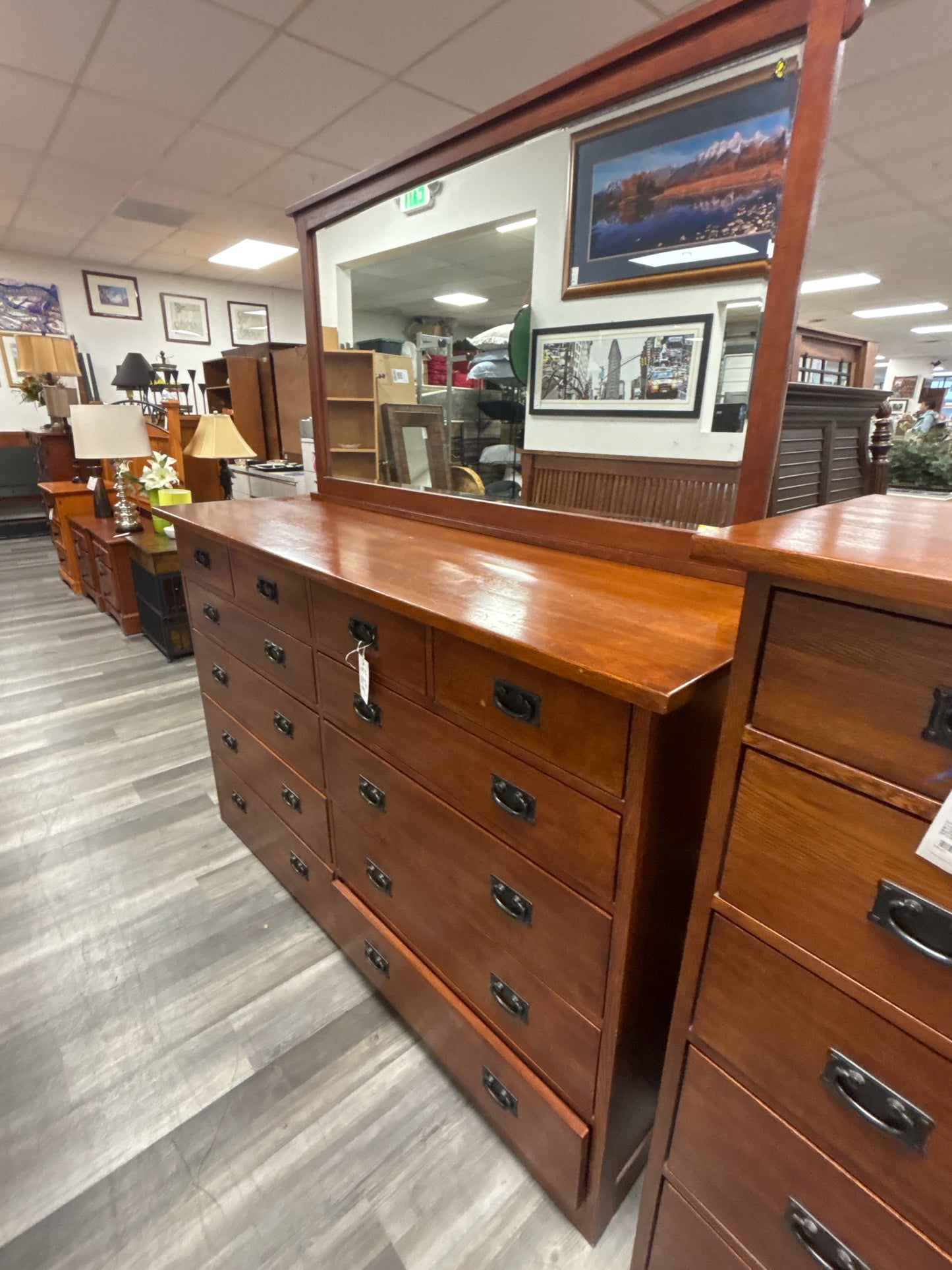 DRESSER WITH MIRROR