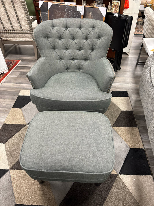 CHAIR & OTTOMAN