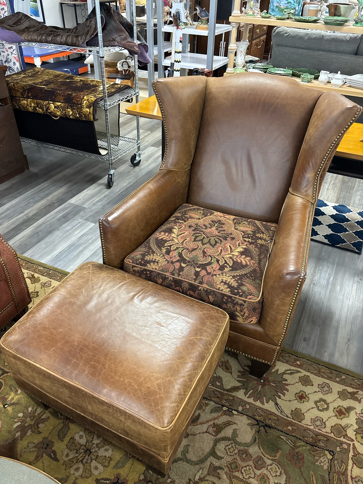 CHAIR & OTTOMAN